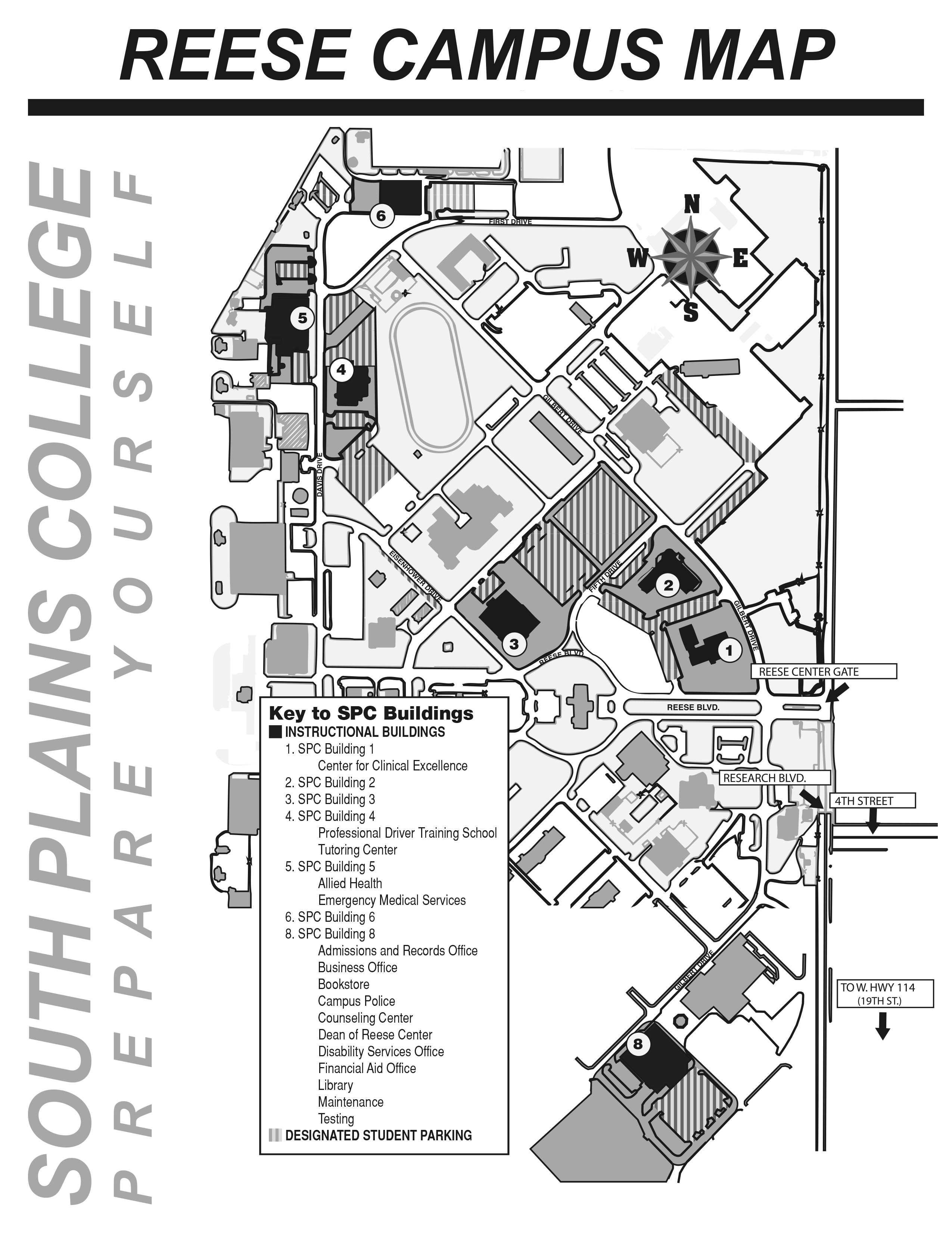 South Plains College Campus Map Spc Reese Center Map - South Plains College - Acalog Acms™